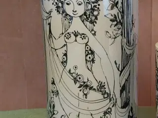 Bjørn Wiinblad, Nymølle fajance vase De 3 Gratier 