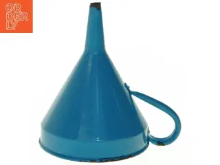Emaljeret tragt (str. H 17 cm, ø. 12,5 cm)