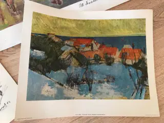 3 stk. danske kunst plakater / tryk