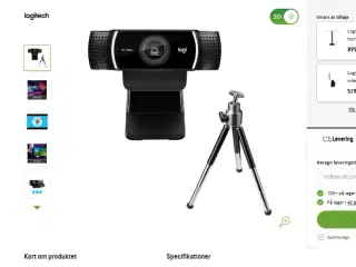Logitech C922 HD Pro Stream Webcam