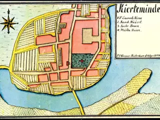 Kierteminde - Kopi af kort fra 8. April 1782 - Ubrugt