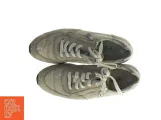Grå sneakers med lynlås fra Paul Green (str. 37 )