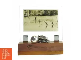 Fotoramme med fodbold motiv (str. 15x14 cm)