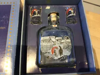 Harald Wiberg juleflaske og dramglas