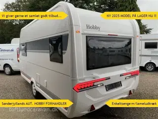 2025 - Hobby On Tour 460 DL   Sønderjyllands aut. HOBBY forhandler. NY 2025 m/ENKELTSENGE m/lameludtræk. NU PÅ LAGER !