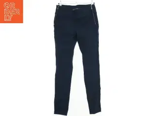 Mørkeblå leggings med lynlåse fra Zara (str. M)