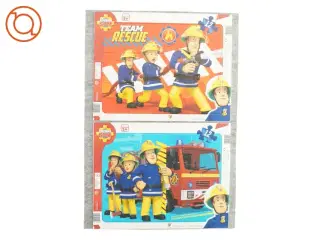 Puslespil med fireman Sam (2 styks)