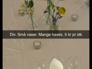 Runde duge, vaser, stager, isspand mm