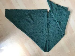 Grønligt sjal/poncho
