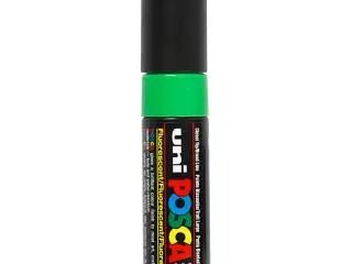 Posca Tusch, PC-8K, streg 8 mm, broad, fluorescerende grøn, 1 stk.