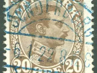 Sønderborg 1921-22. Blå stempler
