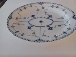 Halvblonde musselmalet stegefad