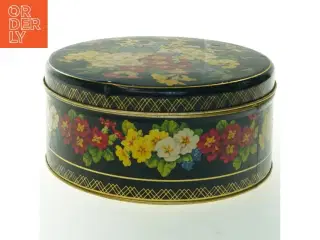 Dekorativ Vintage opbevaringsdåse med blomsterdesign fra Ira (str. Ø 23 cm)