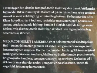 med jacob holdt i amerika, af rikke namunyak marot