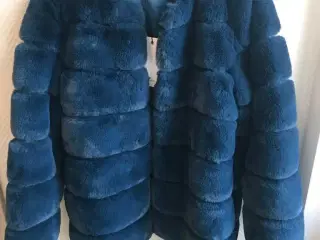 Blå Emeraude pelsjakke