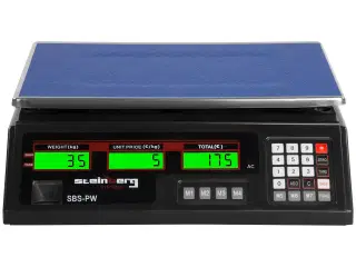 Butiksvægt – 35 kg / 2 g – sort – LCD