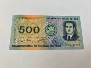 500 Soles De Oro Peru