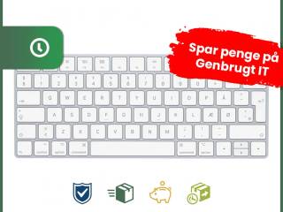 Apple Tastatur Magic Keyboard A1644 Sølv/Hvid  – dansk  , Wireless Keyboard