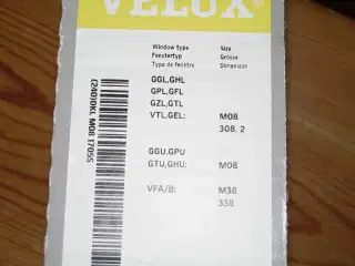 Velux  mørklægningsgardin