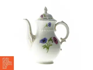 Porcelænskande/vase med blomstermotiv (str. 27 x 20 cm)