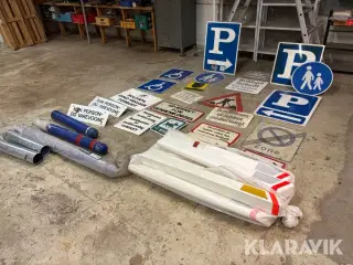 Pullerter, skilte og reflekspæle - 36 dele