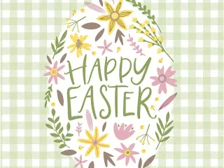 Happy Easter Servietter 33x33 cm - 20 stk. i pakke