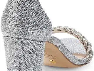 Stuart Weitzman hæle / pumps Str 38.5 sparkly sølv