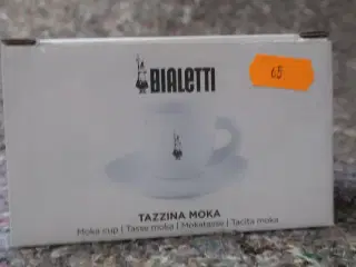 Kaffe BIALETTI Moka Express porcelænskop + underkop
