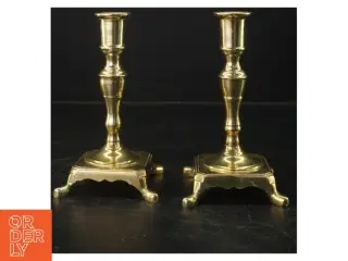 Messing lysestager, 17,5 cm (str. 17,5 cm)
