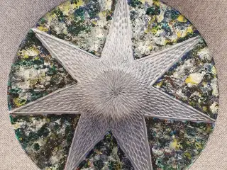 Håndlavet keramikfad 46 cm i diameter