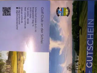 Golf. Greenfee billet / Gutschein.