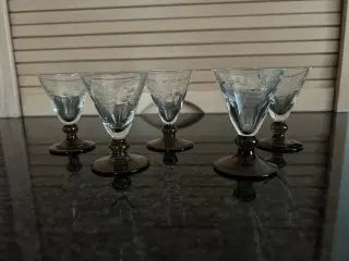 Holmegaard snapseglas. 