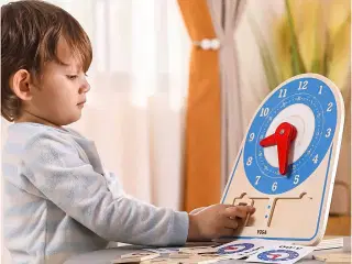 VIGA Lær Klokken - Farverigt ur til tidsforståelse