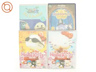 4 dvd&#180;er, Hello Kitty, Haffelaf Halloween og Kaj&Andrea