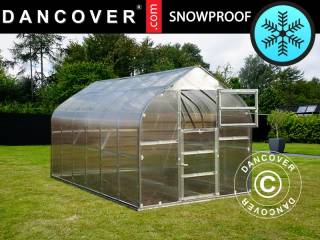 Drivhus polycarbonat TITAN Dome 320, 10m², 2,5x4m,