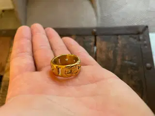 10mm 14kt goldfilled kongekæde ring