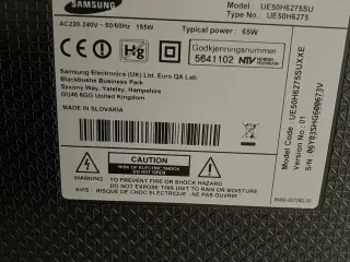 TV til salg størrelse 110 bred 72,5 høj