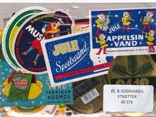 Øl og Sodavands Etiketter - 60 Stk.