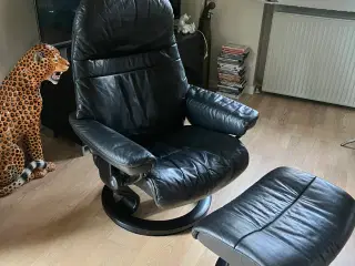 Stressless stol med fodskammel