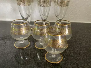 Glas med guldkant