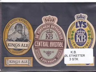 Etiketter - K.B.  - 3 Stk.