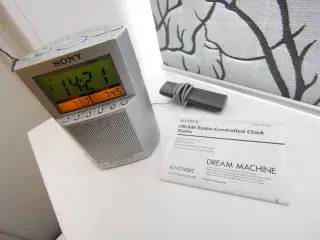 Sony digital clockradio med 2 alarmer