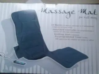 Massagemåtte med varme og 10 motorer til massage