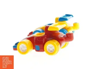 Farverige plastikbyggelastbiler fra Wow (str. 15 x 8 cm)