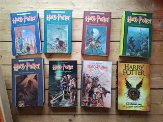 Alle Harry Potter Bøgerne 1-8 samlet