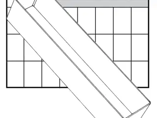 Basisindsats, A8-3, H: 47 mm, str. 235x55 mm, 1 stk.