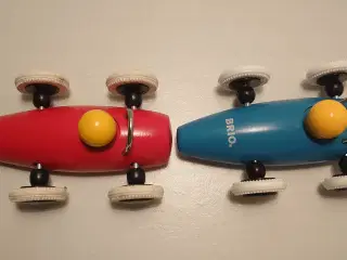 2 stk Brio racerbiler. Ældre og nyere model.