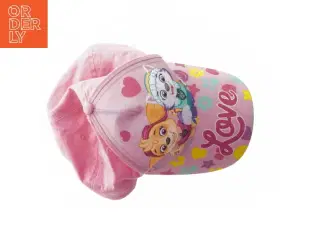 Lyserød Paw Patrol kasket til børn fra nickelodeon med motiv af Skye og Everst (str. Ø 17 cm)