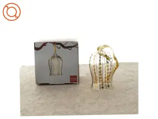 Julepynt, Golden Christmas glasklokke fra Holmegaard (str. 9 x 7 cm)