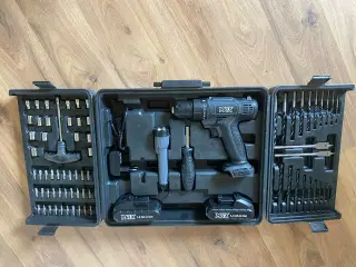 Max Boremaskine, Akku 18 V Li-Ion 2 Batt, 77 Dele